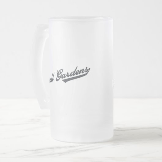 Carroll-Gärten Mattglas Bierglas (Vorderseite Links)