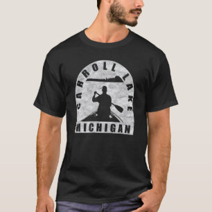 Carroll Lake Canoeing Michigan T-Shirt