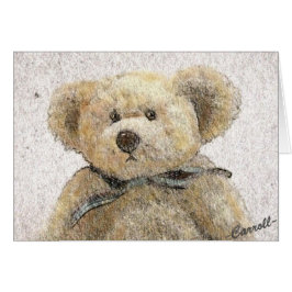 Carroll Teddy Bear Card