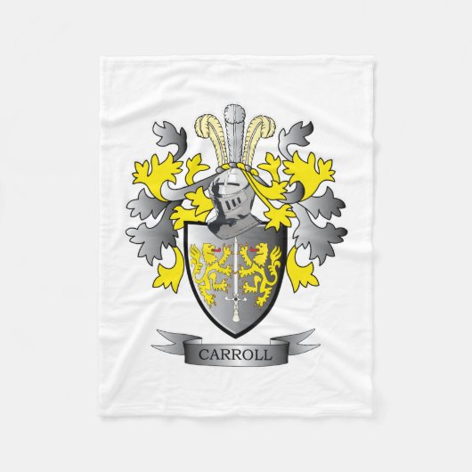 Carroll-Wappen Fleecedecke (Vorderseite)