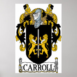 Carroll-Wappen Leinwand-Druck Poster