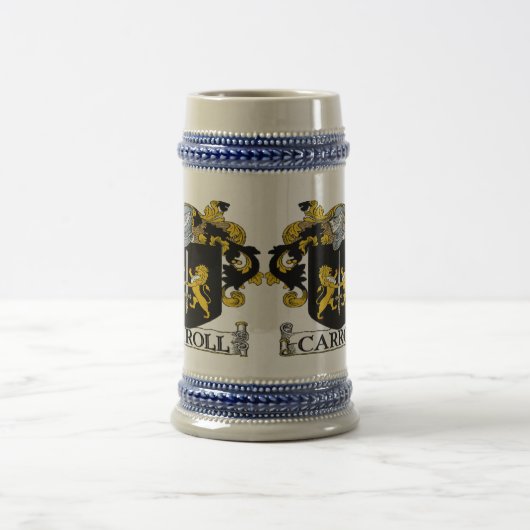 Carroll-Wappen Stein Bierglas (Mittel)