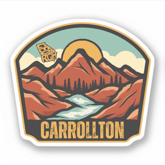 Carrollton, Georgien Aufkleber (Vorderseite)