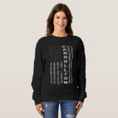 Carrollton Texas American Flag Sweatshirt (Vorne ganz)