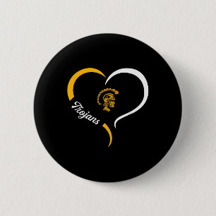 Carrollton Trojans Logo Halbherz Slogan Hs Button