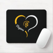 Carrollton Trojans Logo Halbherz Slogan Hs Mousepad (Mit Mouse)