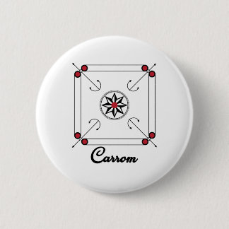 Carrom Board Indian Pakistani Retrospiel Design Button