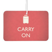 CARRON - Gepäck - Funny Red Autolufterfrischer (Vorderseite)