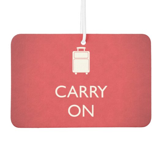 CARRON - Gepäck - Funny Red Autolufterfrischer (Vorderseite)