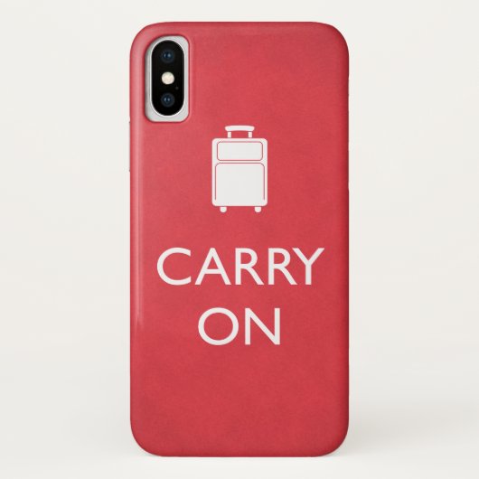 CARRON - Gepäck - Funny Red Case-Mate iPhone Hülle (Rückseite)
