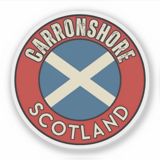 Carronshore, Schottland Aufkleber (Vorderseite)