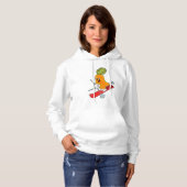 Carrot als Skifahrer mit Ski Hoodie (Vorne ganz)