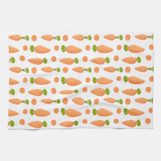Carrot and slice pattern geschirrtuch (Horizontal)