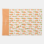 Carrot and slice pattern geschirrtuch (Horizontal)