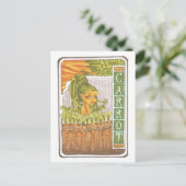 Carrot Art nouveau Fairy Portrait Kunst, Dichtung Postkarte (Stehend Vorderseite)
