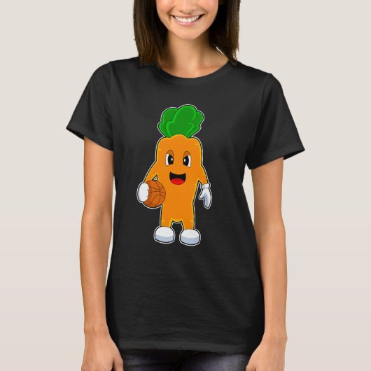 Carrot Basketball player Basketball T-Shirt (Vorderseite)