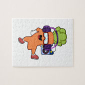 Carrot bei Musik mit Headphone Puzzle (Horizontal)