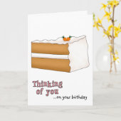 Carrot Cake Birthday Card Karte (Gelbe Blume)