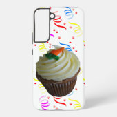 Carrot Cake Cupcake & Confetti Samsung Galaxy Hülle (Rückseite)