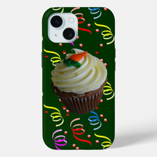 Carrot Cake Cupcake mit Confetti Case-Mate iPhone Hülle (Rückseite)