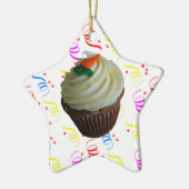 Carrot Cake Cupcake mit Confetti Keramikornament (Links)