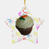 Carrot Cake Cupcake mit Confetti Keramikornament (Hinten)