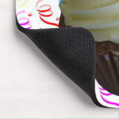 Carrot Cake Cupcake mit Confetti Mousepad (Ecke)