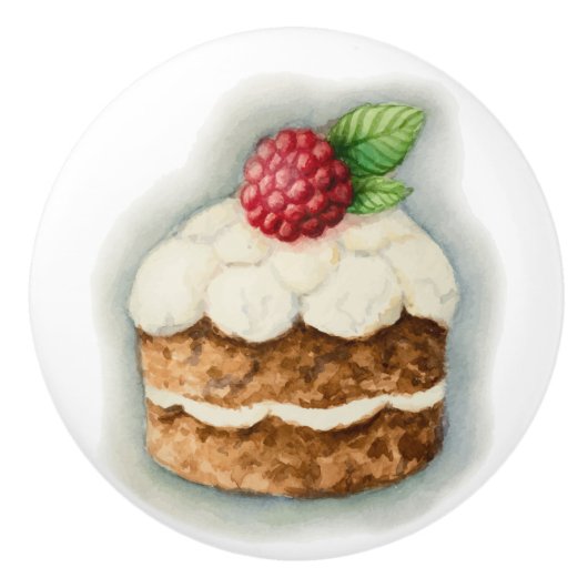 Carrot Cake Drawer Knob Keramikknauf (Vorderseite)