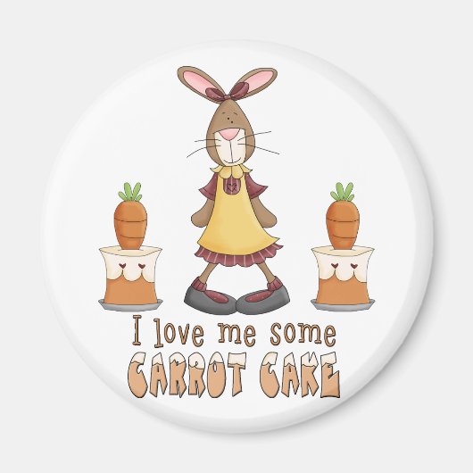 Carrot Cake Liebe Magnet (Vorne)