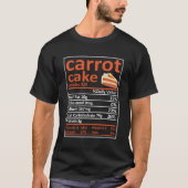 Carrot Cake Nutrition Family Matching Cool Thanksg T-Shirt (Vorderseite)