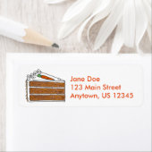 Carrot Cake Slice mit Zuckerguss Rücksendeadresse (Insitu)