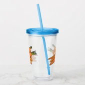 Carrot-Cartoon-Abbildung Acryltrinkbecher (Links)