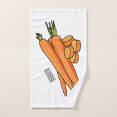 Carrot-Cartoon-Abbildung Badhandtuch Set (Handtuch)