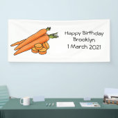 Carrot-Cartoon-Abbildung Banner (Messe)