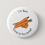 Carrot-Cartoon-Abbildung Button (Vorderseite)