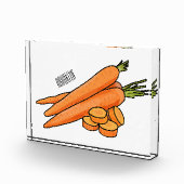 Carrot-Cartoon-Abbildung Fotoblock (Rechts)