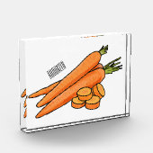 Carrot-Cartoon-Abbildung Fotoblock (Links)