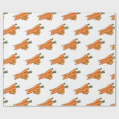 Carrot-Cartoon-Abbildung Geschenkpapier (Flach)