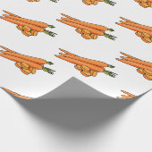Carrot-Cartoon-Abbildung Geschenkpapier (Ecke)