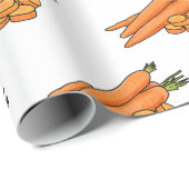 Carrot-Cartoon-Abbildung Geschenkpapier (Rolleneckpunkt)
