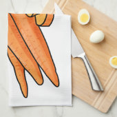Carrot-Cartoon-Abbildung Geschirrtuch (Viertel Falte)