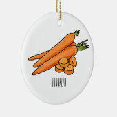 Carrot-Cartoon-Abbildung Keramik Ornament (Rechts)