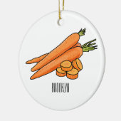 Carrot-Cartoon-Abbildung Keramik Ornament (Links)