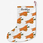 Carrot-Cartoon-Abbildung Kleiner Weihnachtsstrumpf (Rückseite)