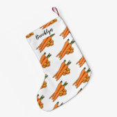 Carrot-Cartoon-Abbildung Kleiner Weihnachtsstrumpf (Rückseite (Hängend))