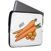 Carrot-Cartoon-Abbildung Laptopschutzhülle (Vorne Rechts)