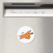 Carrot-Cartoon-Abbildung Magnet (In Situ (Geschirrspüler))