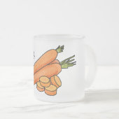 Carrot-Cartoon-Abbildung Mattglastasse (VorderseiteRechts)