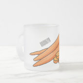 Carrot-Cartoon-Abbildung Mattglastasse (Vorderseite Links)