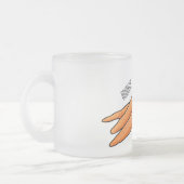Carrot-Cartoon-Abbildung Mattglastasse (Links)